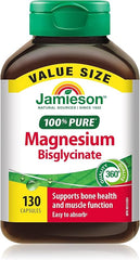 Jamieson 100% Pure Magnesium Bis-glycinate 100 mg Capsules