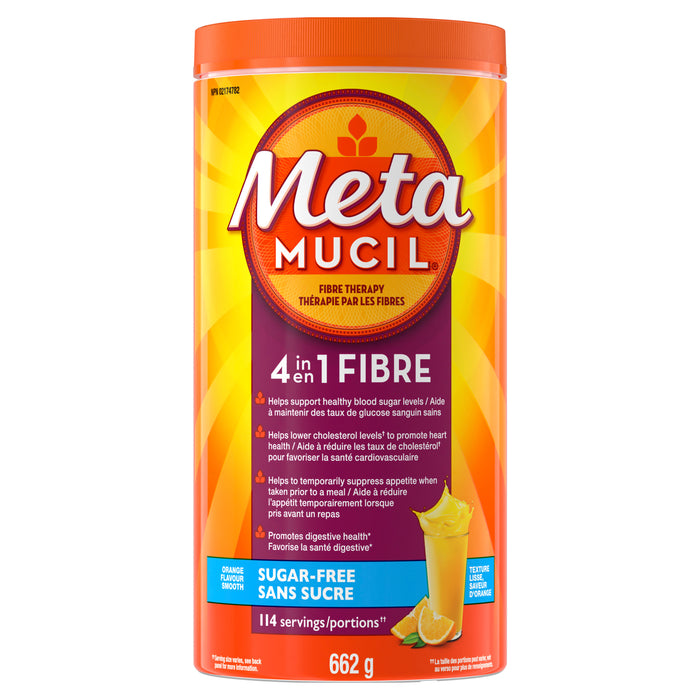 Metamucil Smooth Texture Sugar Free Orange Fibre Powder