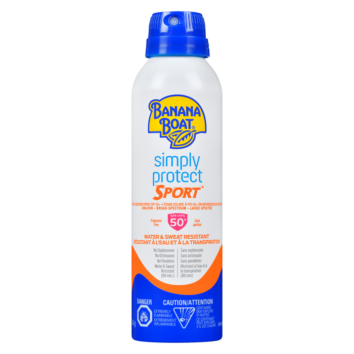 Spray solaire sport Simply Protect SPF 50+ de Banana Boat 141 g