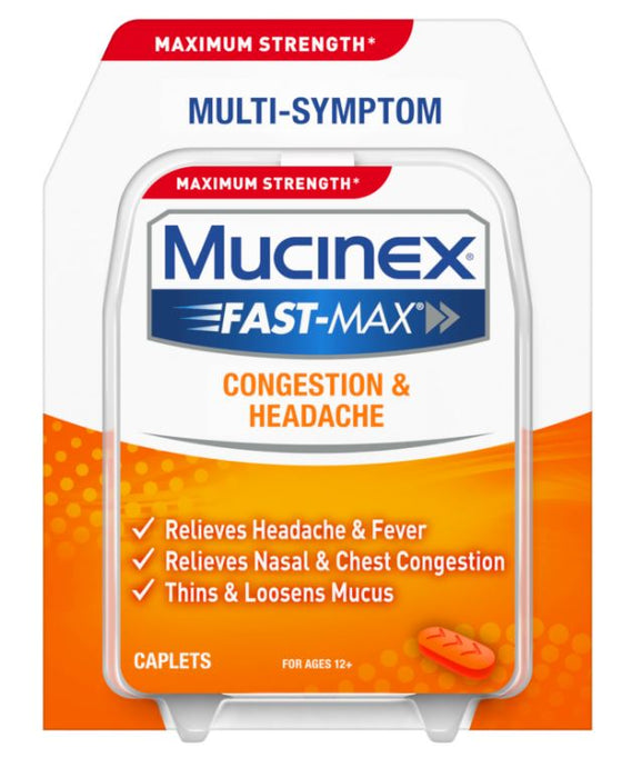 Mucinex Multi-Action ColdTM, Flu & Sore Throat Caplets