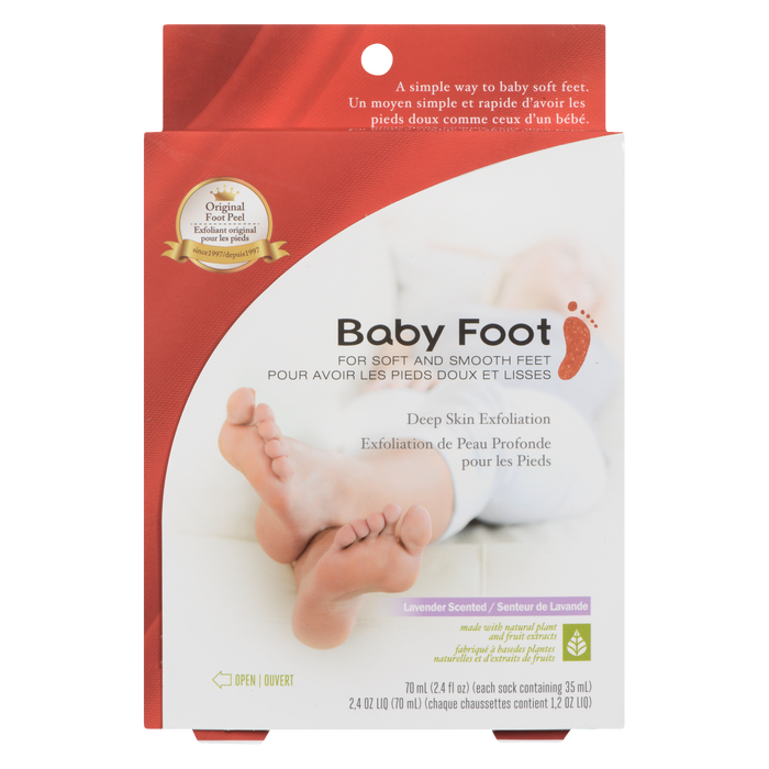 Baby Foot Exfoliant en profondeur pour les pieds parfumé à la lavande 70 ml