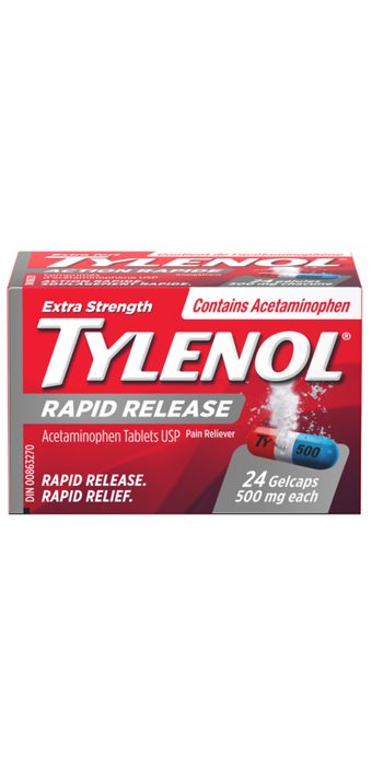 Tylenol Rapid Release Gels