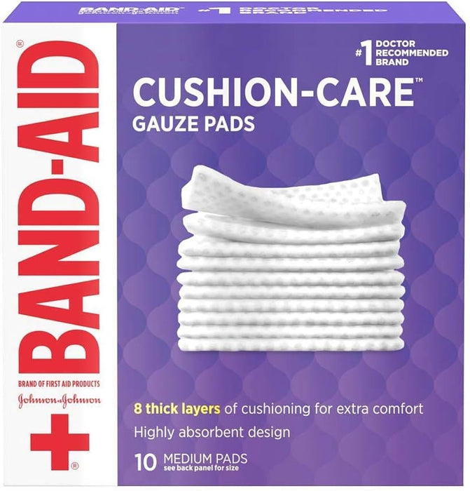 Band-Aid Gauze Pads - Medium