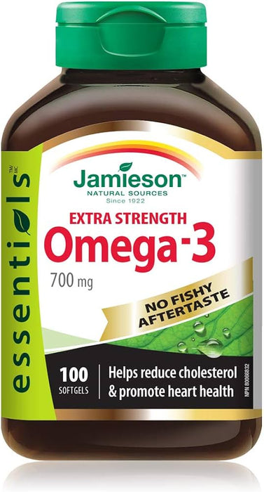 Jamieson Extra Strength Omega-3 No Fishy Aftertaste 700Mg