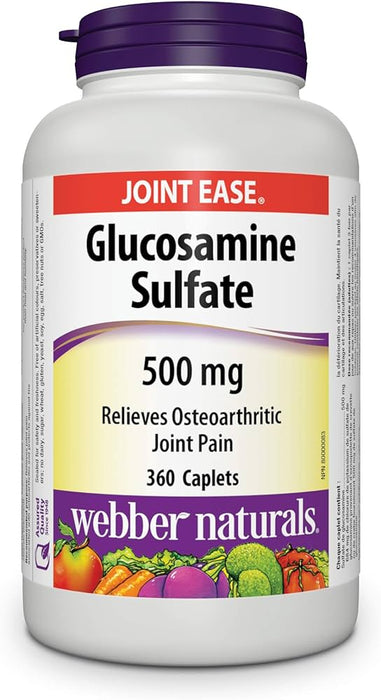 Webber Naturals Glucosamine Sulfate Capsules - Bonus Size