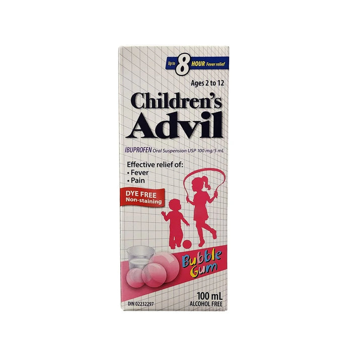 Children's Advil Oral Suspension Dye Free - Bubble Gum