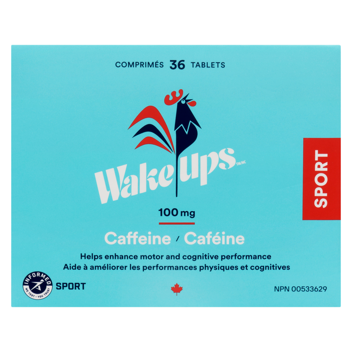 Wake Ups Caféine 100 mg Sport 36 Comprimés