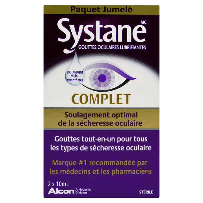 Systane Complete Lubricant Eye Drops Twin Pack 2 x 10 ml