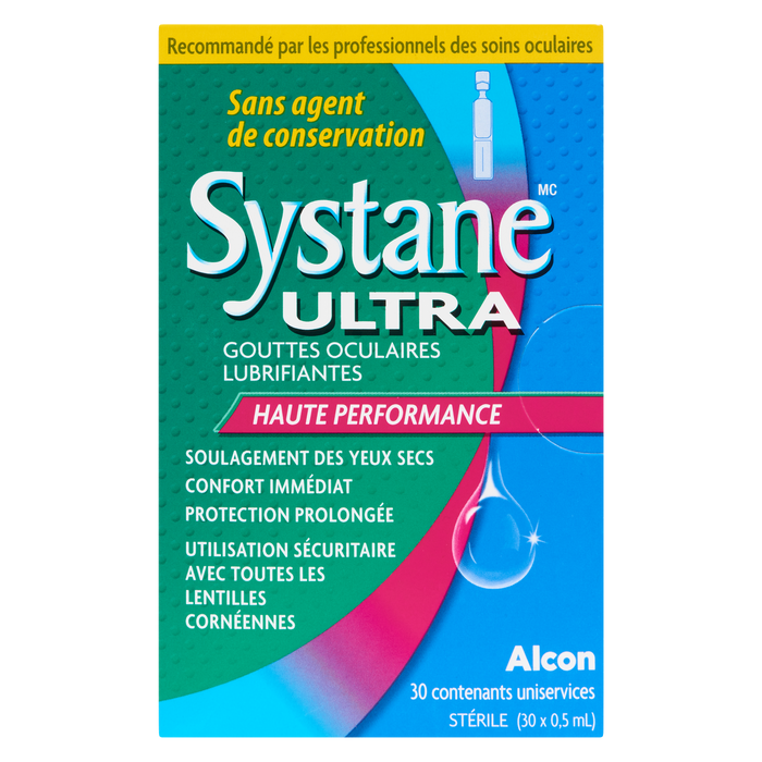 Systane Ultra Lubricant Eye Drops High Performance 30 Single Use Containers x 0.5 ml