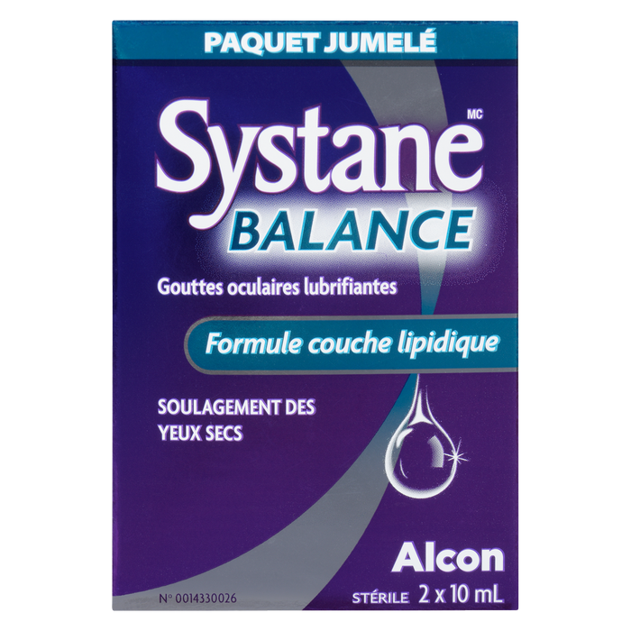 Systane Balance Lubricant Eye Drops Lipid Layer Formula Twin Pack 2 x 10 ml