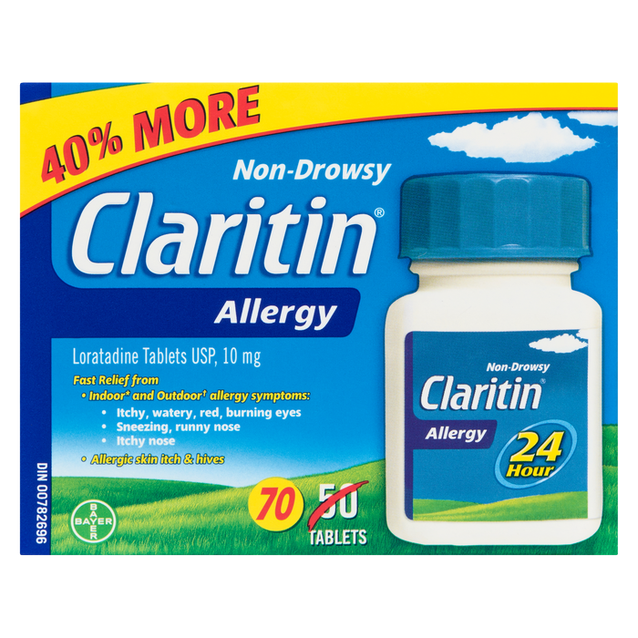 Claritin Allergie 24 heures 70 comprimés