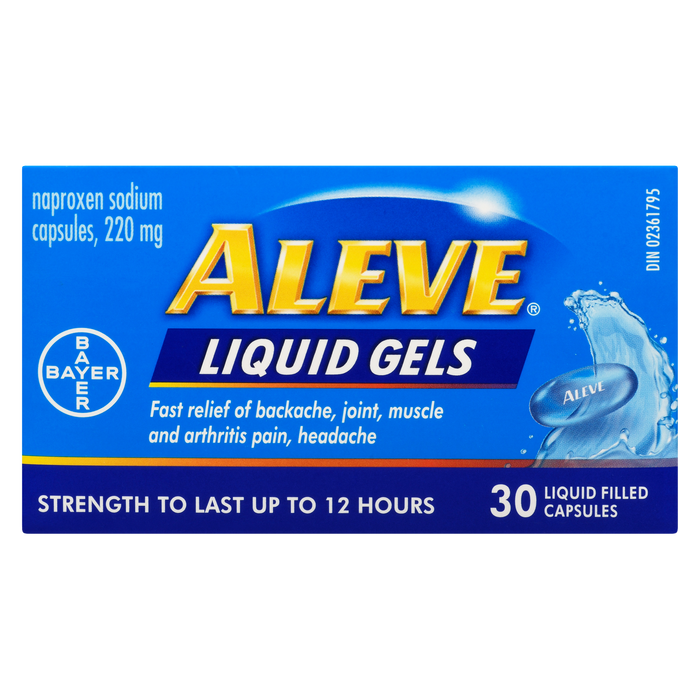 Aleve Liquid Gels 30 capsules remplies de liquide