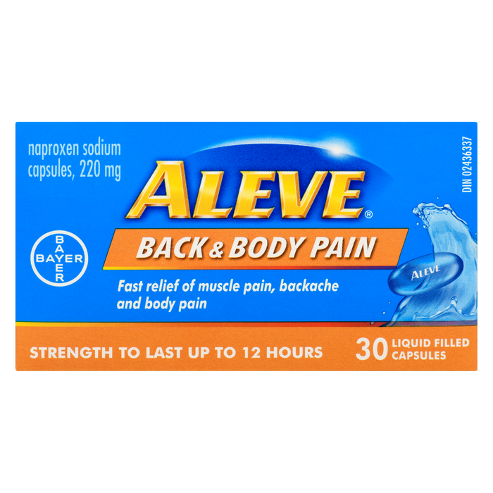 Aleve Back & Body Pain 30 Liquid Filled Capsules