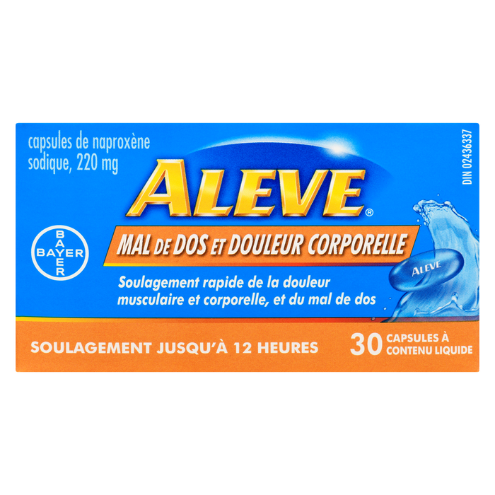 Aleve Back & Body Pain 30 Liquid Filled Capsules