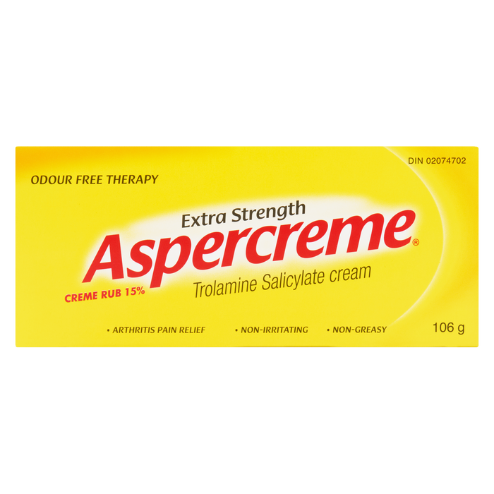 Aspercreme Trolamine Salicylate Cream Extra Strength 106 g