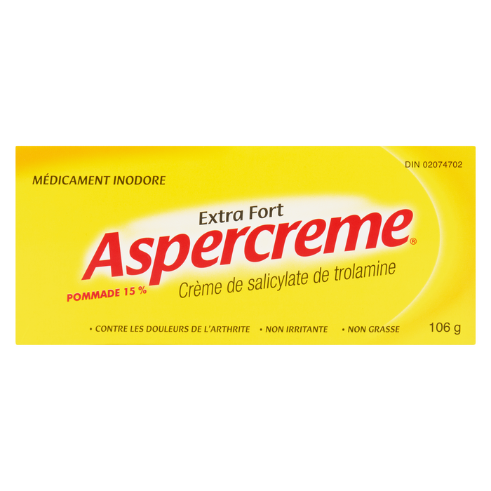 Aspercreme Trolamine Salicylate Cream Extra Strength 106 g