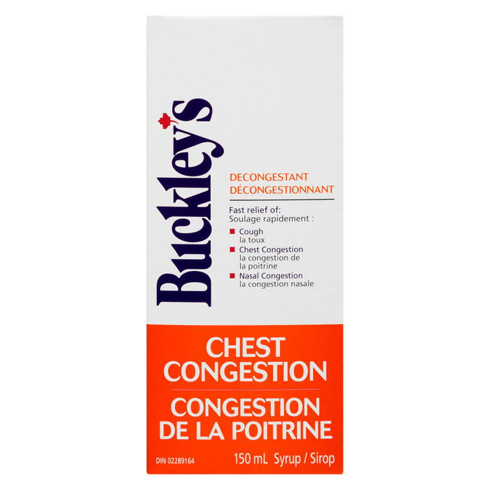 Sirop décongestionnant Buckley's pour la congestion thoracique 150 ml