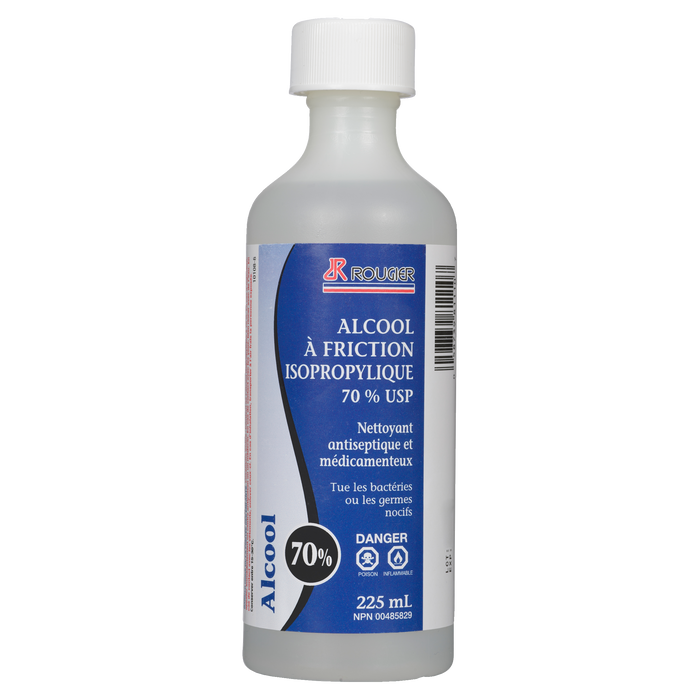 Alcool isopropylique à friction Rougier 70% USP 225 ml