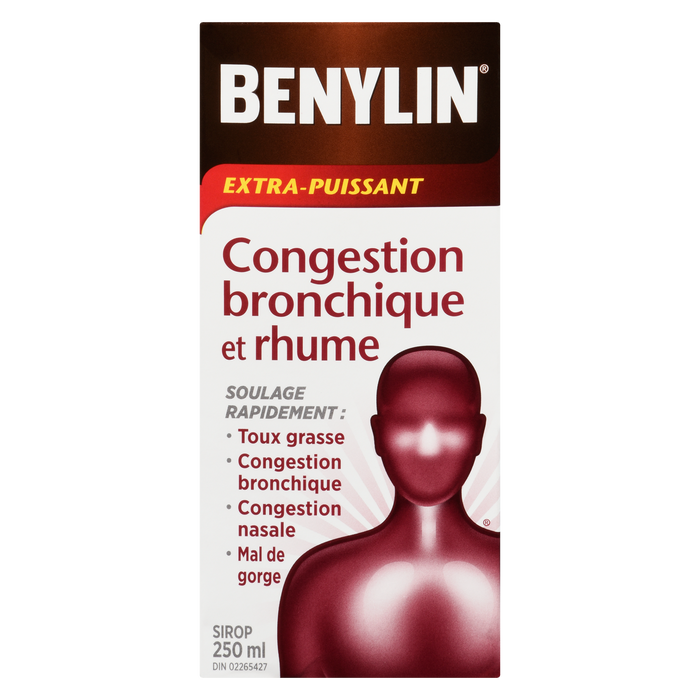 Sirop Benylin Congestion thoracique et rhume Extra fort 250 ml