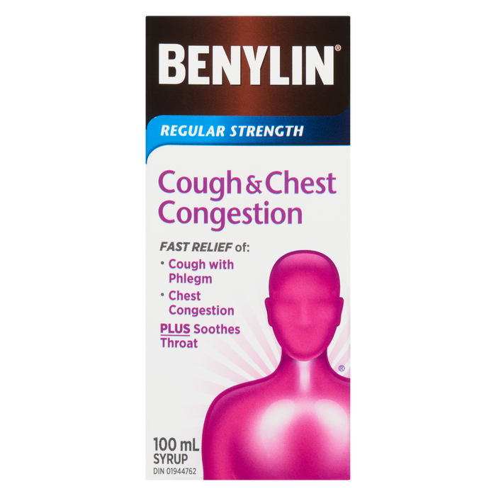 Benylin Cough & Chest Congestion Syrup Regular Strength 100 ml