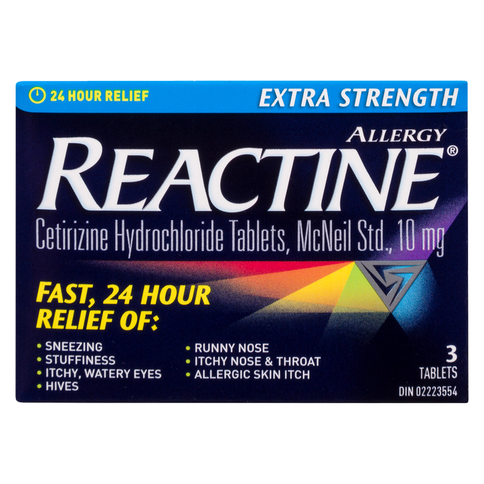 Reactine Allergy Extra Fort 3 Comprimés