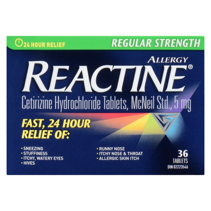 Reactine Allergy Regular Strength 36 Tablets