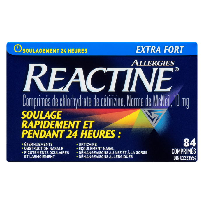 Reactine Allergy Extra Fort 84 Comprimés