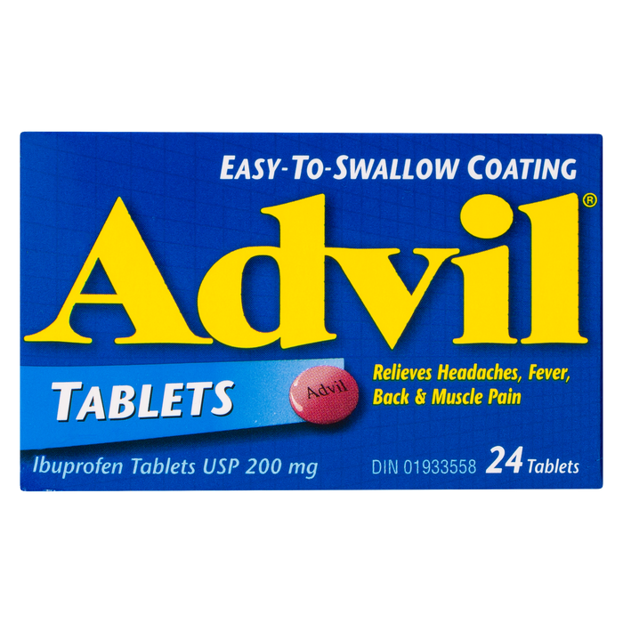 Advil Ibuprofen Tablets USP 200 mg 24 Tablets