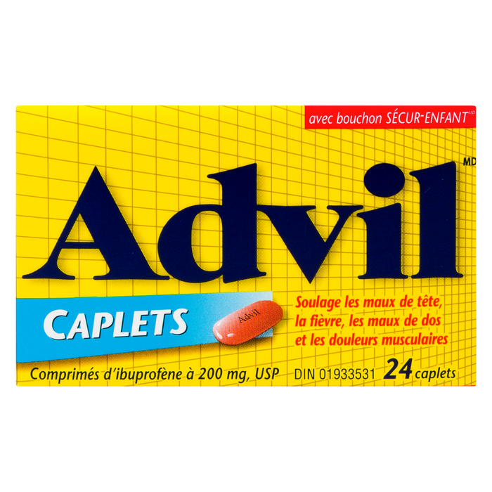 Advil Ibuprofen Tablets USP 200 mg 24 Caplets