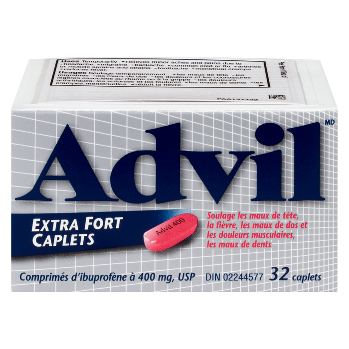 Advil Ibuprofen Tablets USP 400 mg Extra Strength 32 Caplets