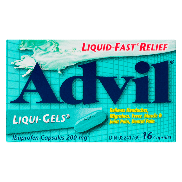 Advil Liqui-Gels Gélules d'Ibuprofène 200 mg 16 Gélules