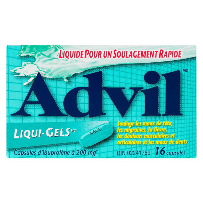 Advil Liqui-Gels Gélules d'Ibuprofène 200 mg 16 Gélules