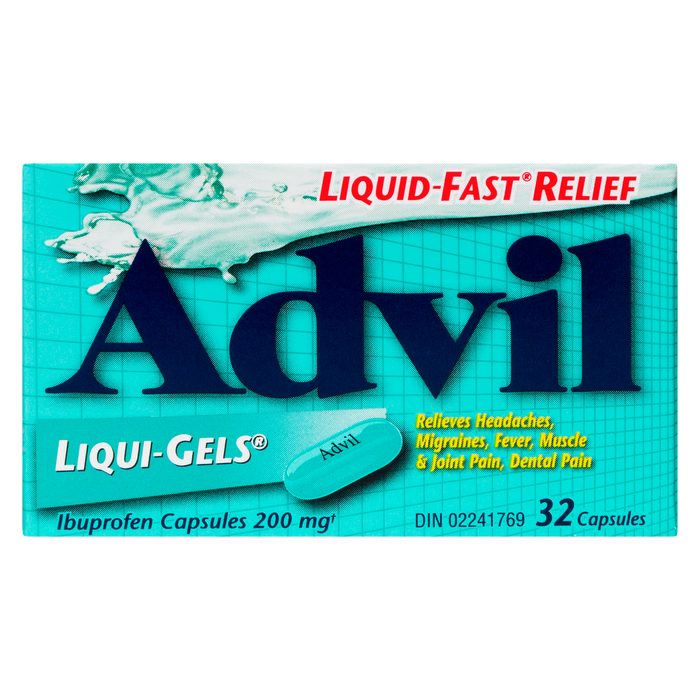 Advil Liqui-Gels Gélules d'Ibuprofène 200 mg 32 Gélules