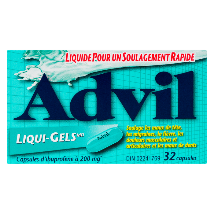 Advil Liqui-Gels Ibuprofen Capsules 200 mg 32 Capsules