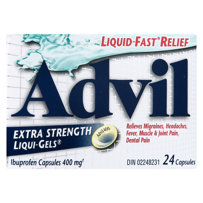 Advil Liqui-Gels Gélules d'Ibuprofène 400 mg Extra Fort 24 Gélules