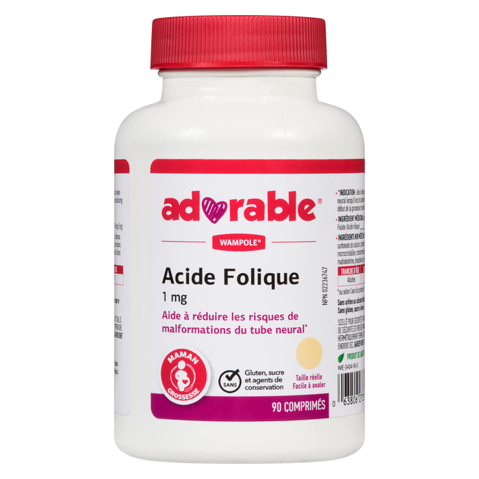 Adorable Folic Acid 1 mg Mom Pregnancy 90 Tablets