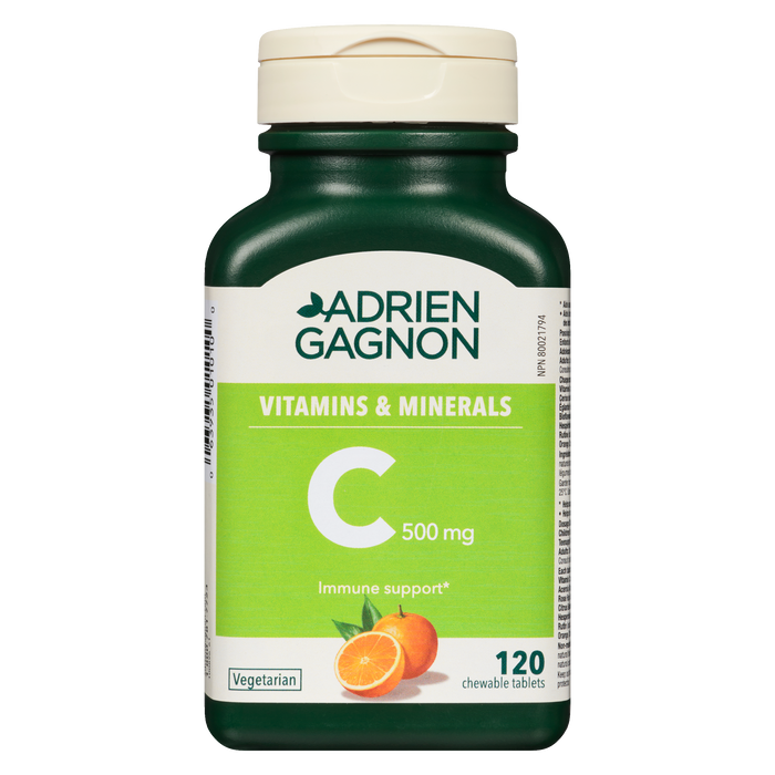 Adrien Gagnon C 500 mg 120 Chewable Tablets