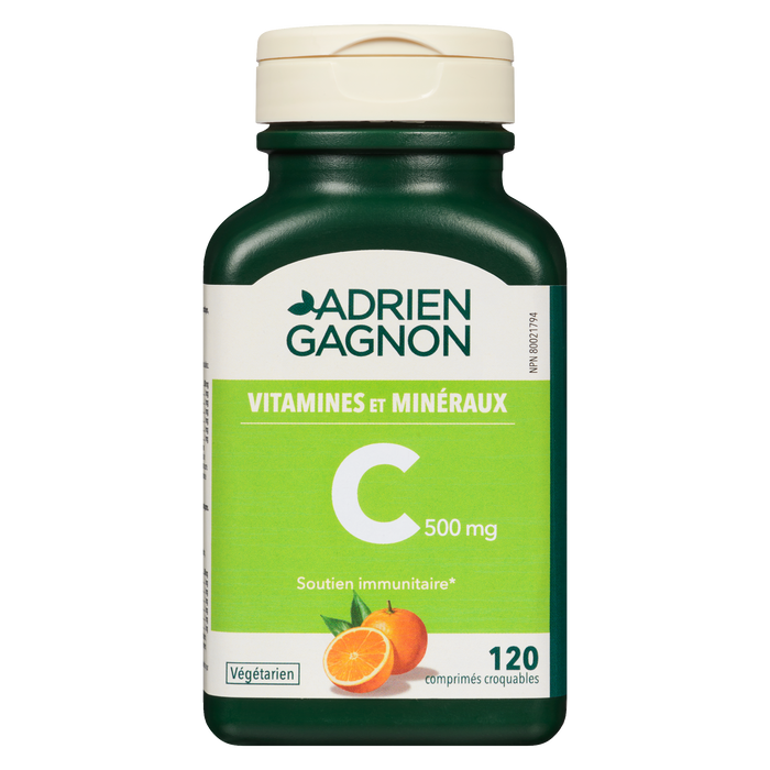 Adrien Gagnon C 500 mg 120 Chewable Tablets