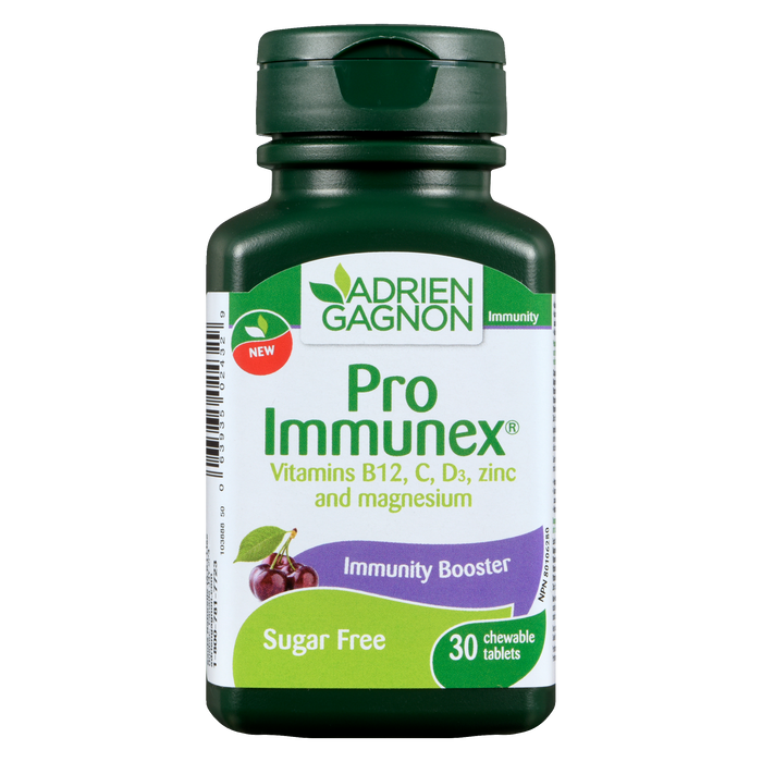 Adrien Gagnon Immunité Pro Immunex Booster d'immunité 30 comprimés à croquer