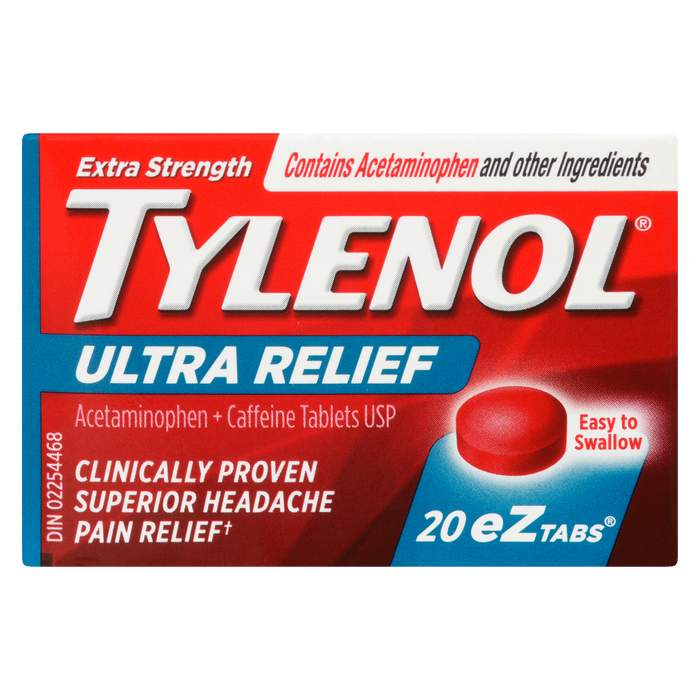 Tylenol Ultra Relief Extra Strength 20 eZtabs