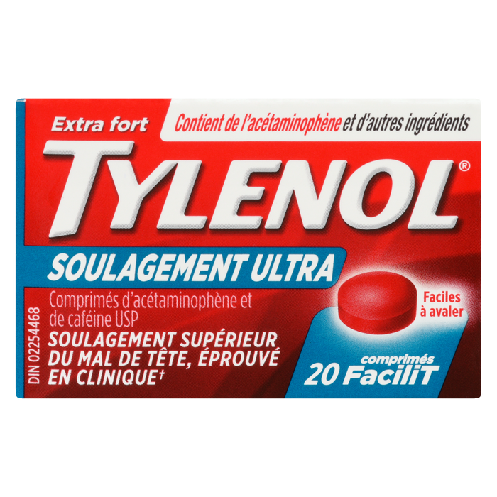 Tylenol Ultra Relief Extra Strength 20 eZtabs