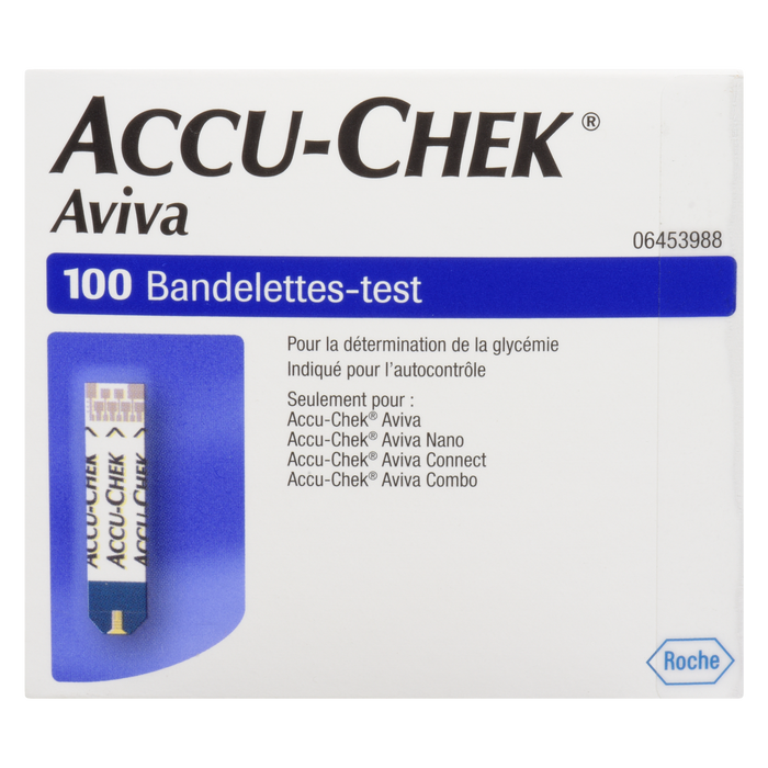 Bandelettes de test Accu-Chek Aviva 100