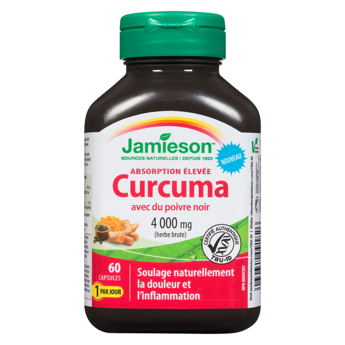 Jamieson Turmeric with Black Pepper 4,000 mg 60 Capsules