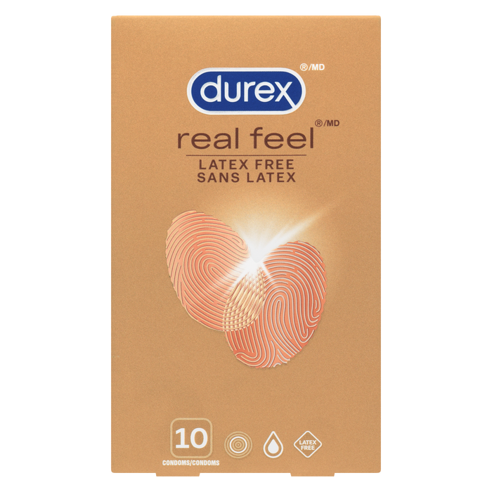 Préservatifs Durex Real Feel sans latex, 10 unités