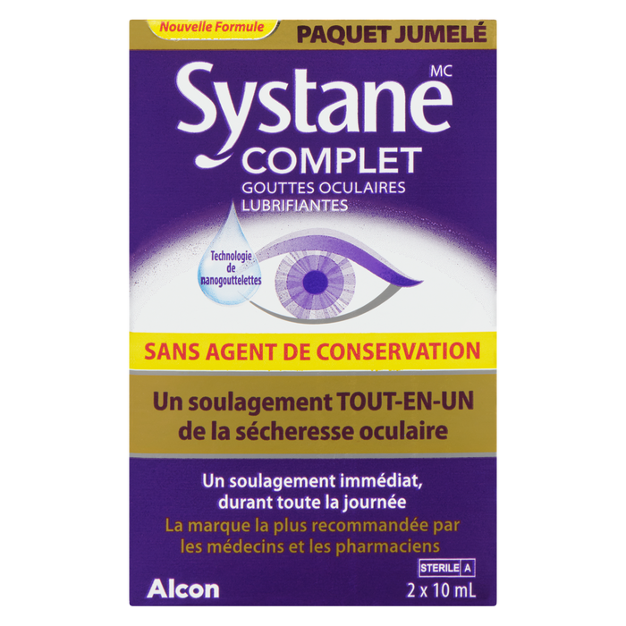 Systane Complete Lubricant Eye Drops Twin Pack 2 x 10 ml