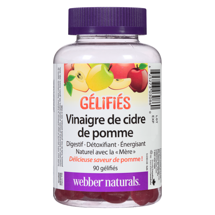 Webber Naturals Gummies Apple Cider Vinegar 90 Gummies