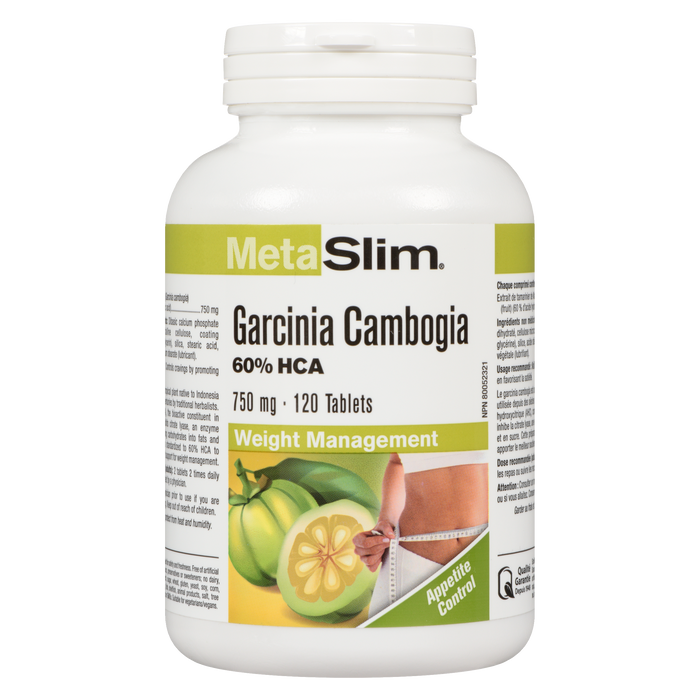 MetaSlim Garcinia Cambogia 750 mg 120 Tablets