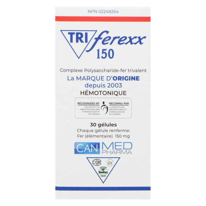 Can-Med Pharma Triferexx Hématinique 150 30 Gélules