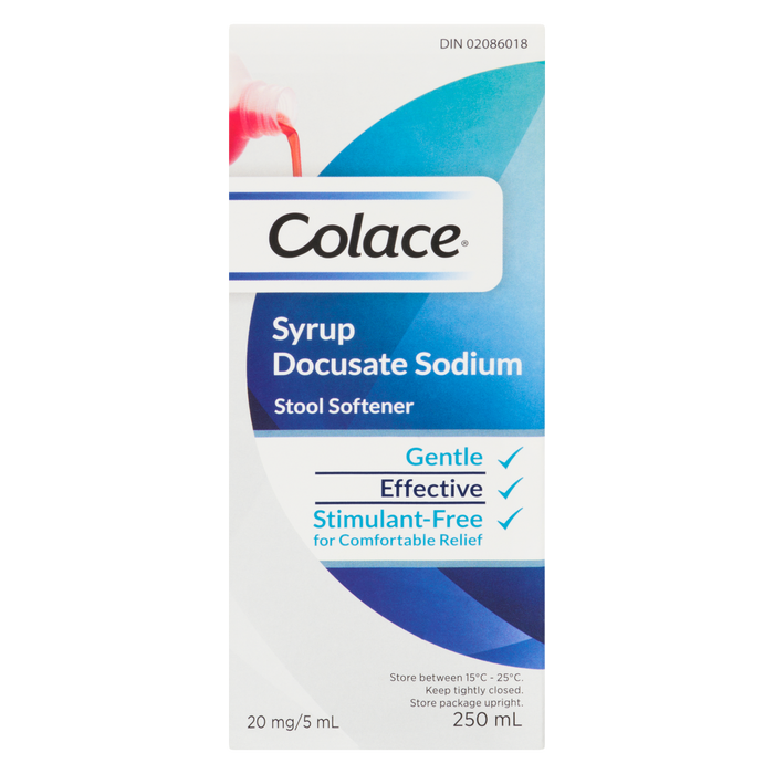 Sirop de Colace Docusate de sodium Adoucissant fécal 250 ml