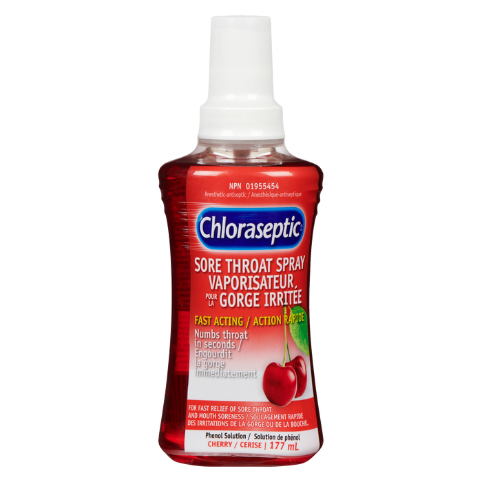 Spray Chloraseptic pour maux de gorge Cerise 177 ml